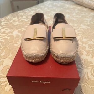 Salvatore Ferragamo Women's Cream Espadrilles